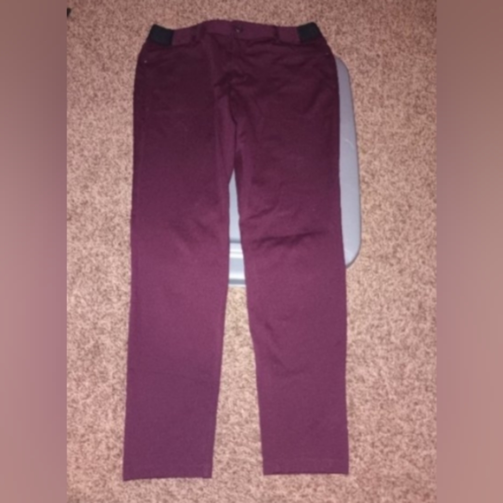 Burghundy/Maroon Simply Vera by Vera Wang Size Large Dress Pants